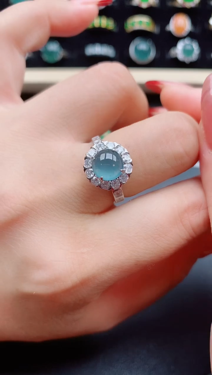 【闪购商品】翡翠戒指银S925镶嵌321321