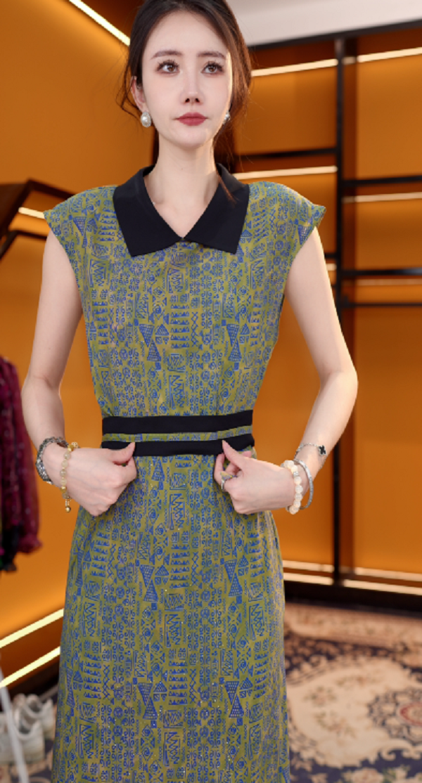 XT1063新款时尚百搭气质减龄连衣裙-悠悠