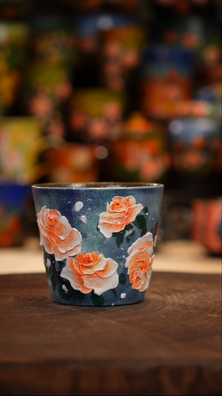 油画   釉下彩   杯子