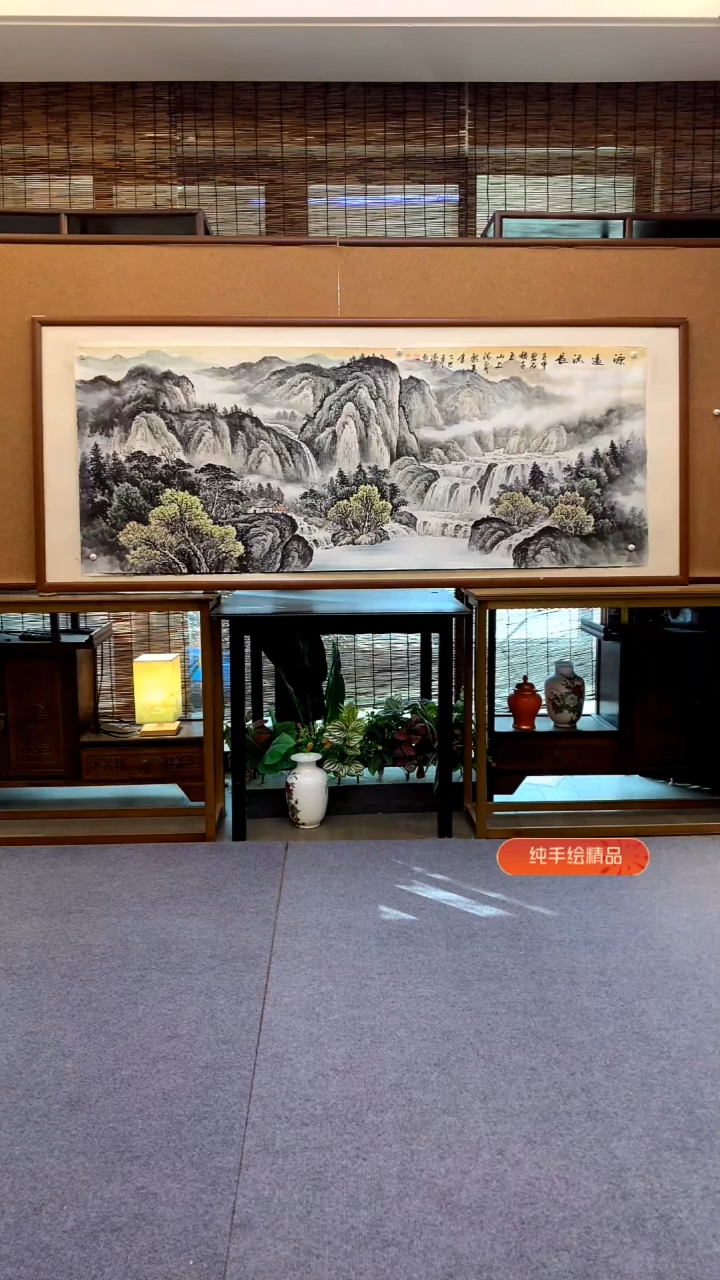 国画国画纯手绘纯实木205*85cm