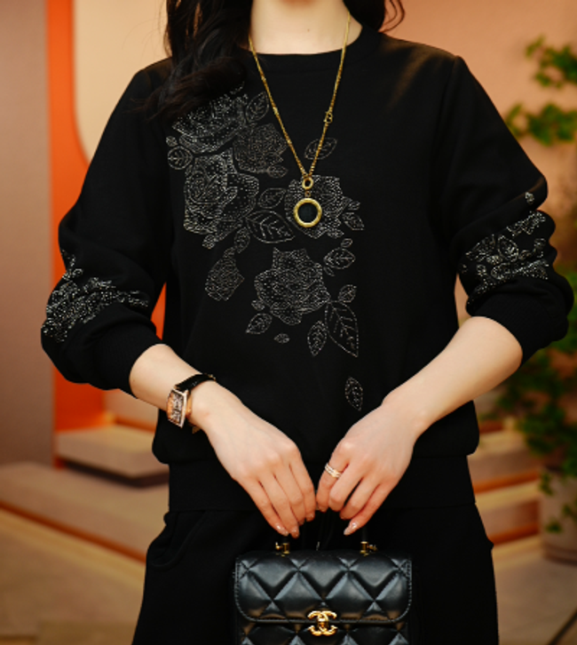 玫瑰-极简风早秋减龄优雅轻奢时尚百搭气质上衣