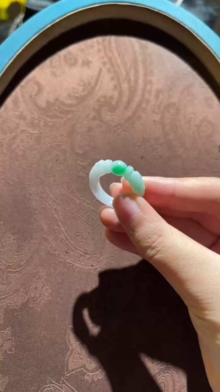 未镶嵌戒圈翡翠红翡绿翠