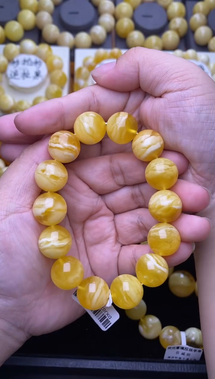裸石琥珀未镶嵌大小姐珠宝严选9715mm