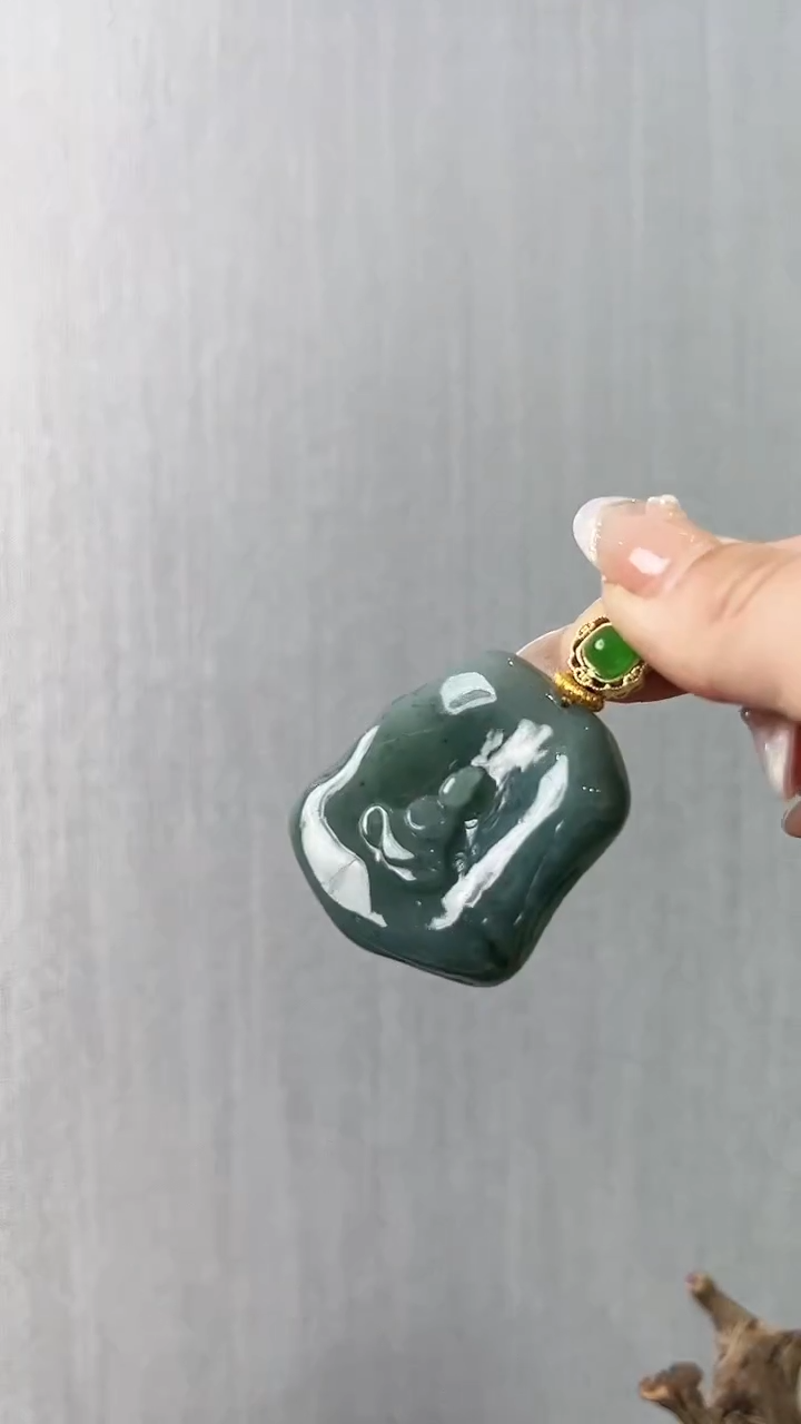 【闪购商品】翡翠颈饰未镶嵌无相观音