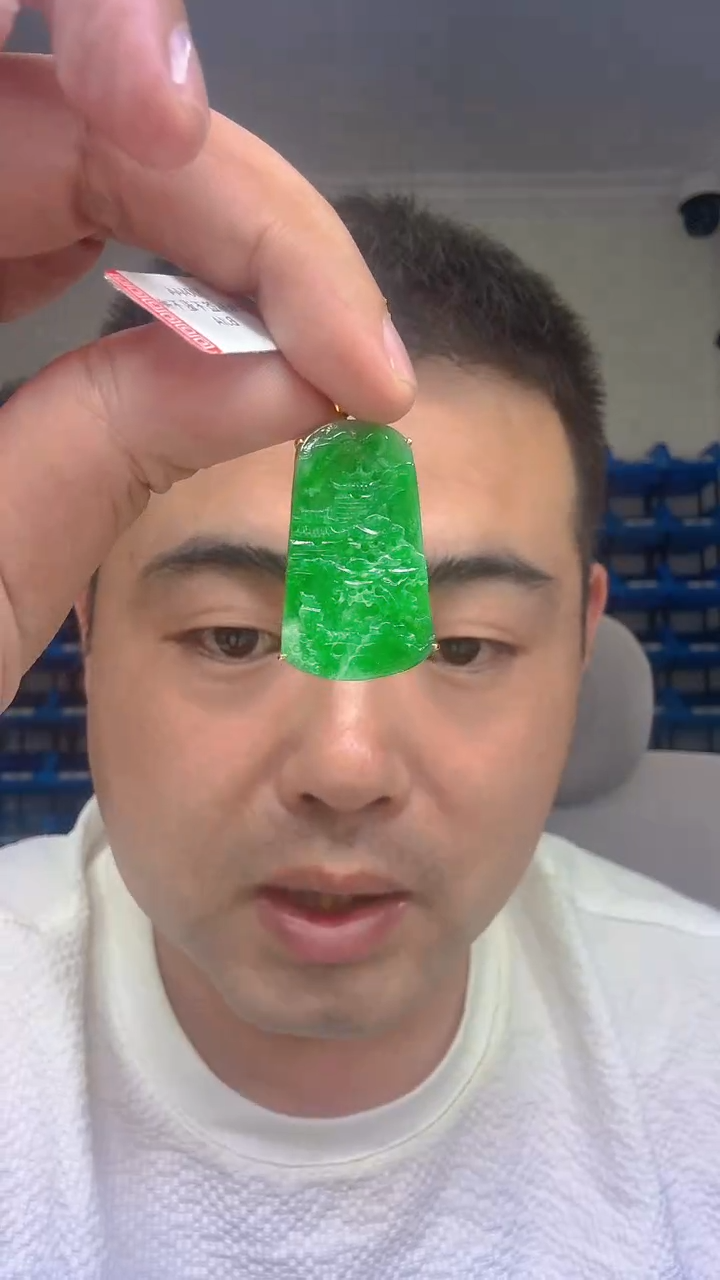 颈饰18K金镶嵌翡翠新号开播 全场乱卖