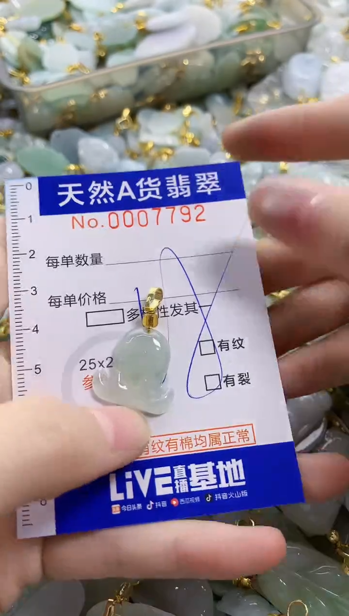 颈饰未镶嵌翡翠天然A货翡翠