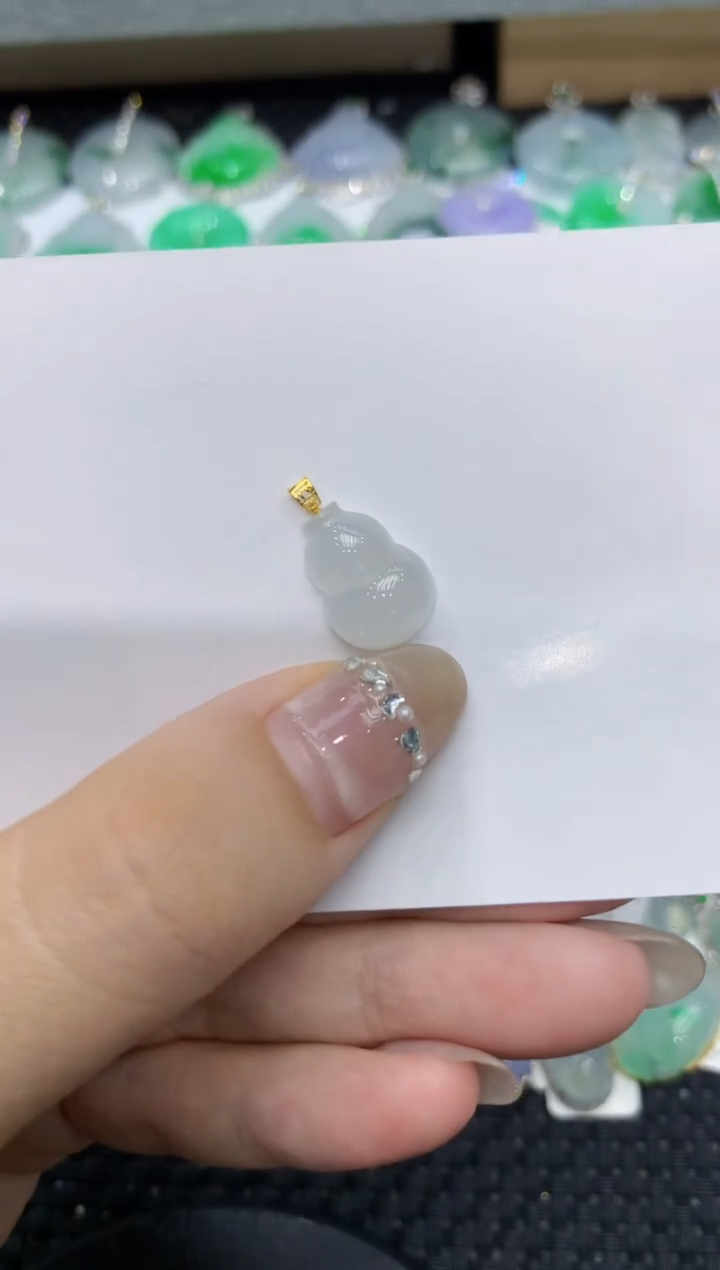 【闪购商品】翡翠颈饰18K金镶嵌222222222