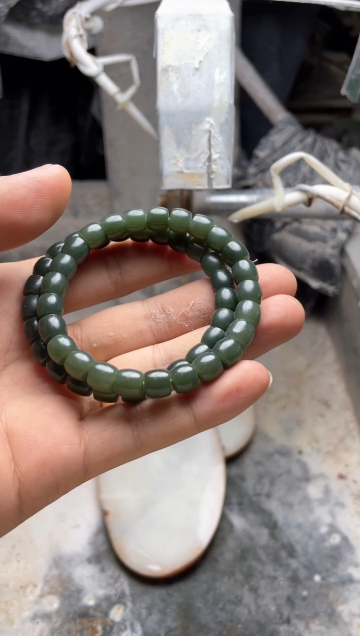 手串未镶嵌和田玉【手艺人718】01 gx