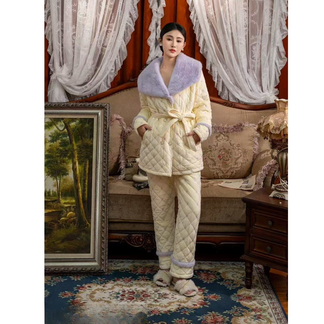 邑夏公主轻奢高端大气睡衣可家居外穿