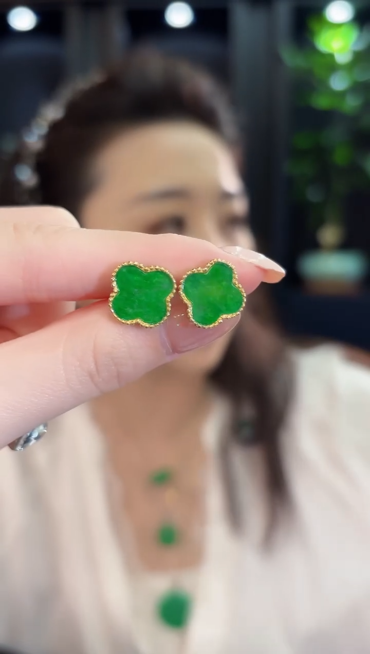 未镶嵌翡翠耳饰缅甸A货/多样性发货/一件