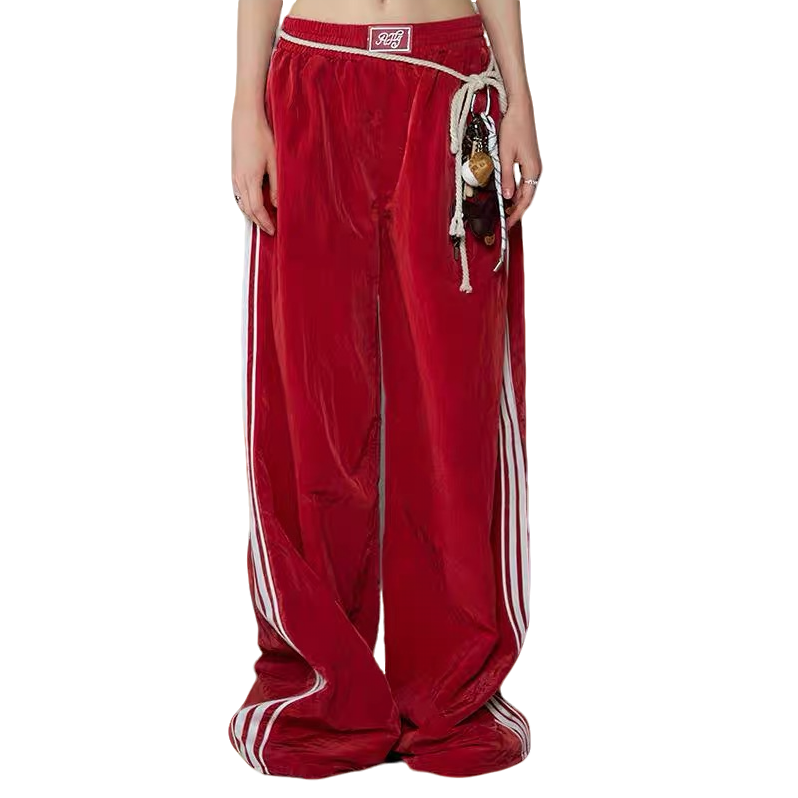 AJPG 原创新款休闲直筒运动裤高腰显瘦大长腿裤子女运动直筒垂感