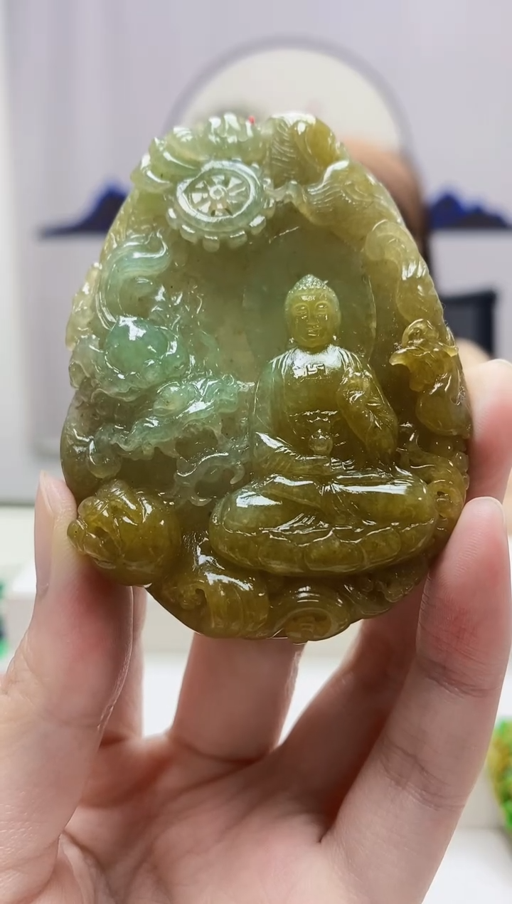 定制翡翠未镶嵌4852zm-毛货挂件91