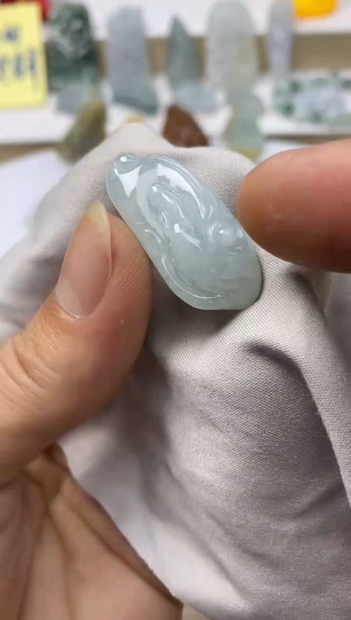 颈饰未镶嵌翡翠16天然缅甸翡翠A货悟道