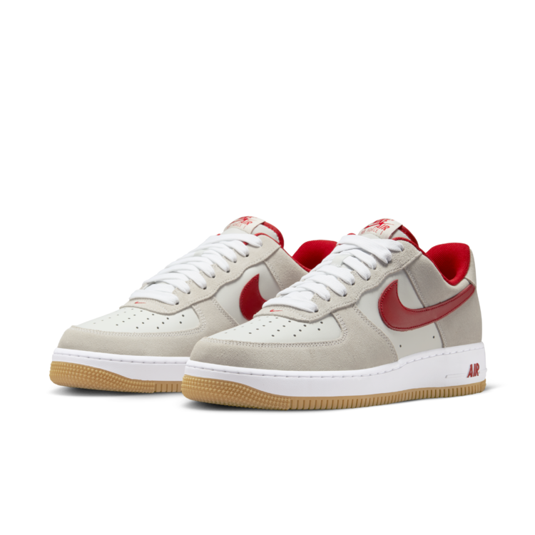NIKE/耐克【可自提】男鞋AF1空军一号流光风灰红百搭板鞋IB6388-101