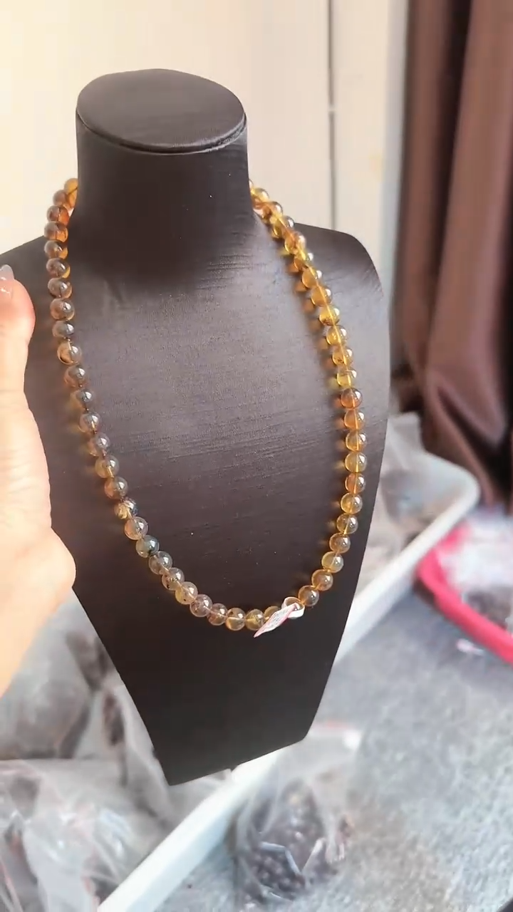 【闪购商品】琥珀手链未镶嵌规格9灵草珀妈妈链#36