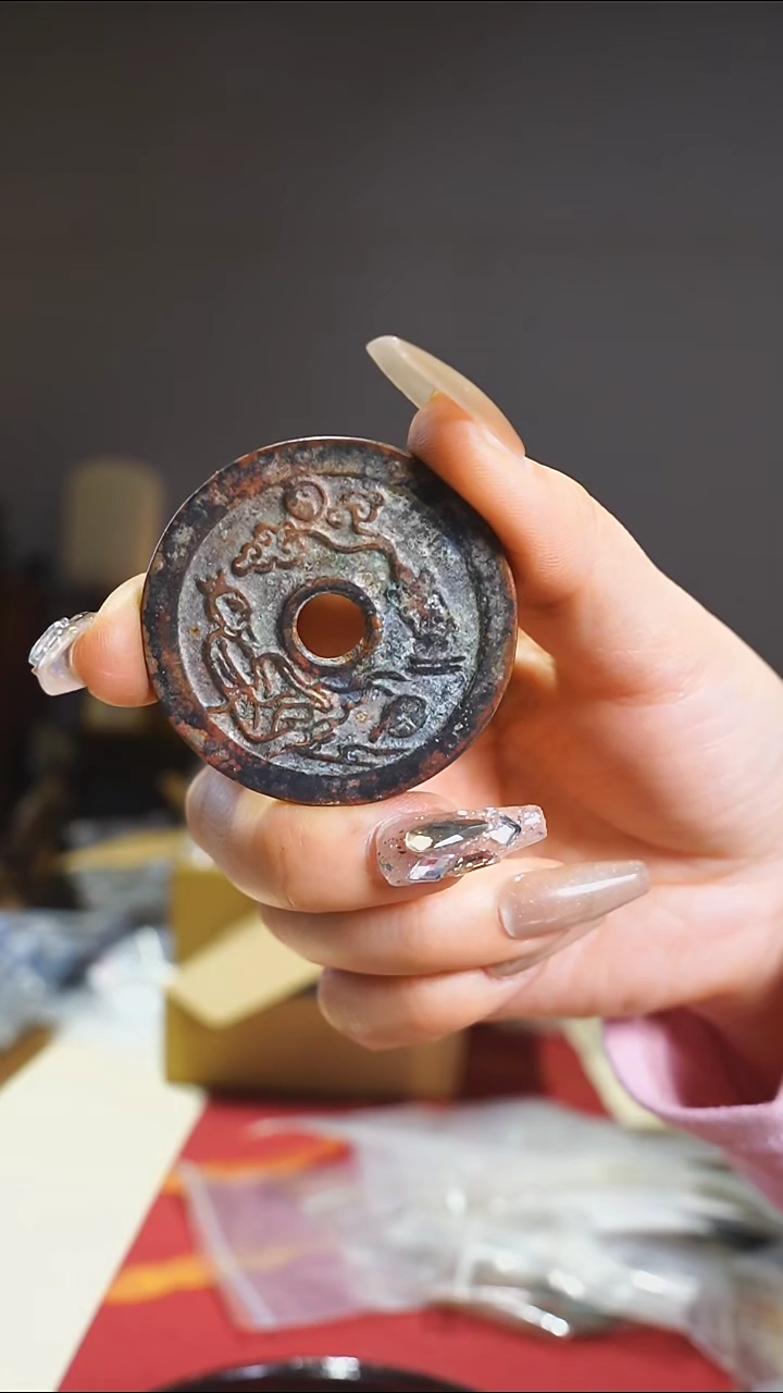 【闪购商品】铜山鬼背老君炼丹4.4cm/026