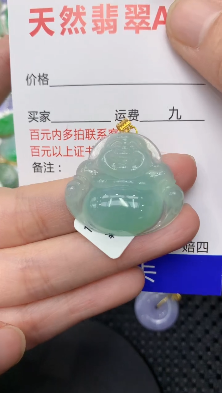 【闪购商品】翡翠颈饰18K金镶嵌1111111111