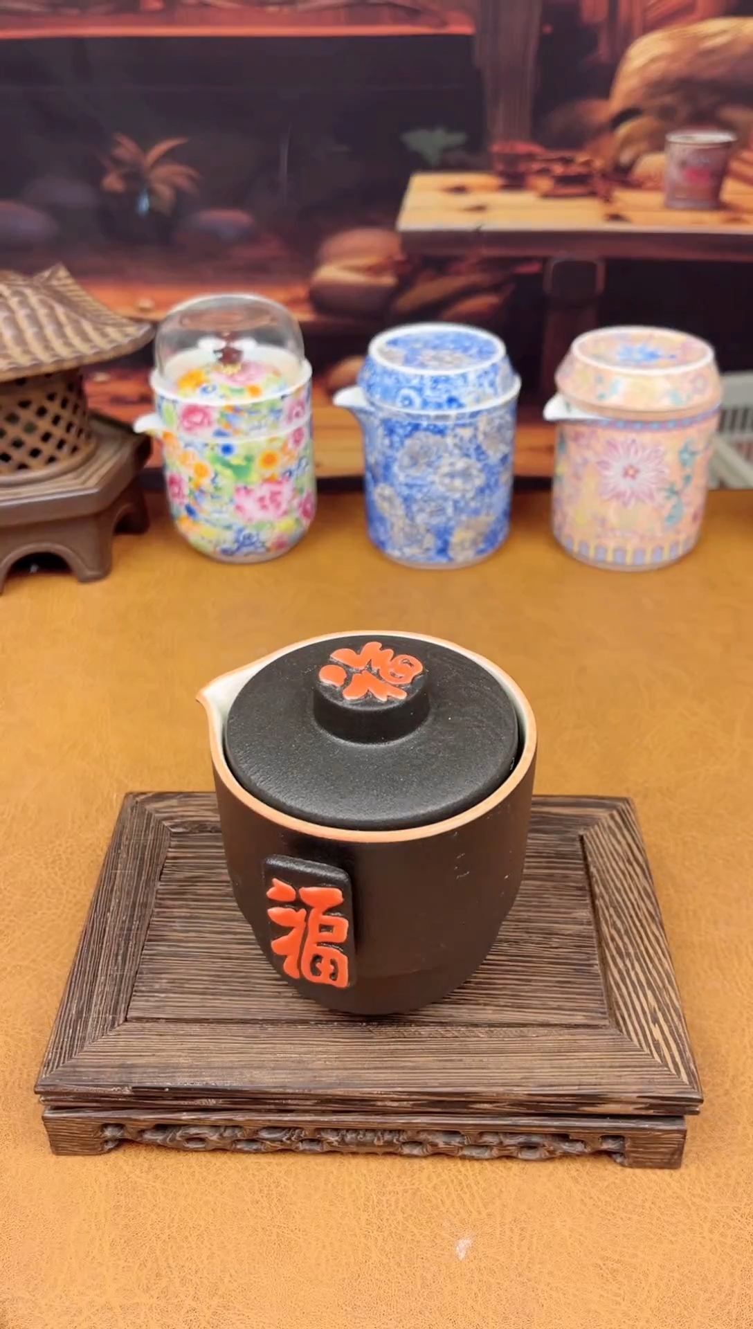 【闪购商品】陶瓷茶具摆件茶叶罐