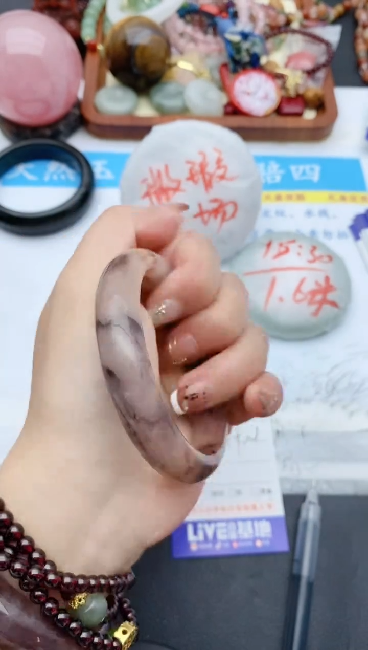 【闪购商品】石英质玉手镯未镶嵌125+58/59