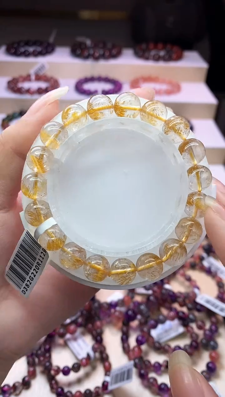 【闪购商品】水晶手链未镶嵌黄金超七10m+