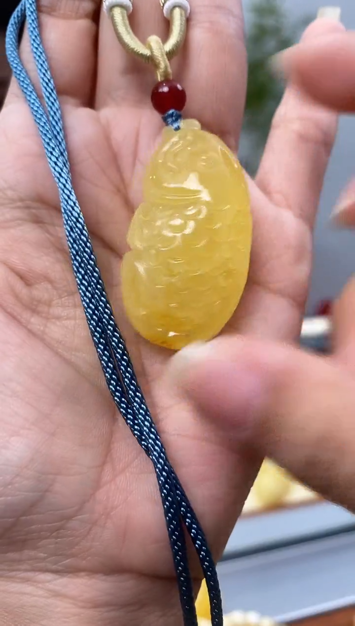 【闪购商品】琥珀裸石未镶嵌天然琥珀蜜蜡年年有余