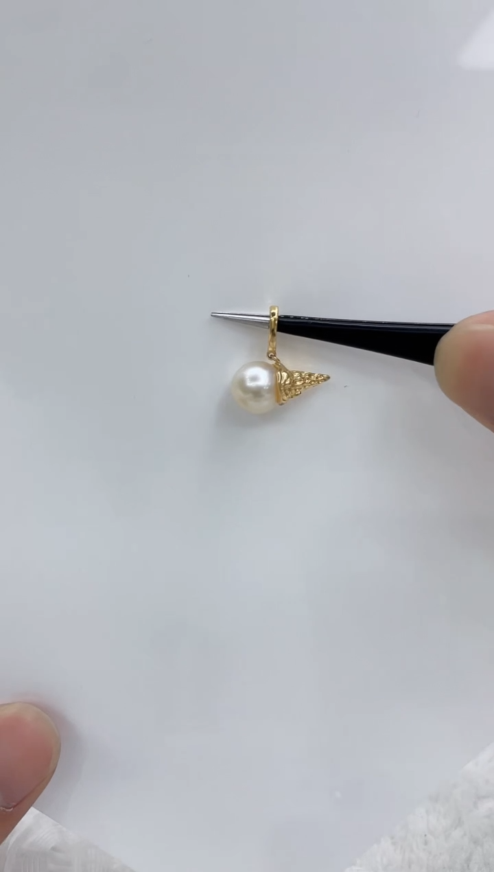 【闪购商品】海水珍珠吊坠(不含链)银S925镶嵌海水珍珠吊坠