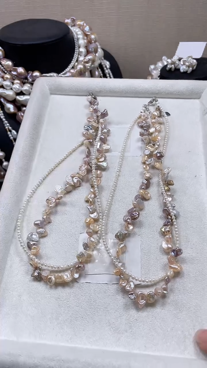 未镶嵌项链淡水珍珠【纯恬饰品】（多样性发货发一）