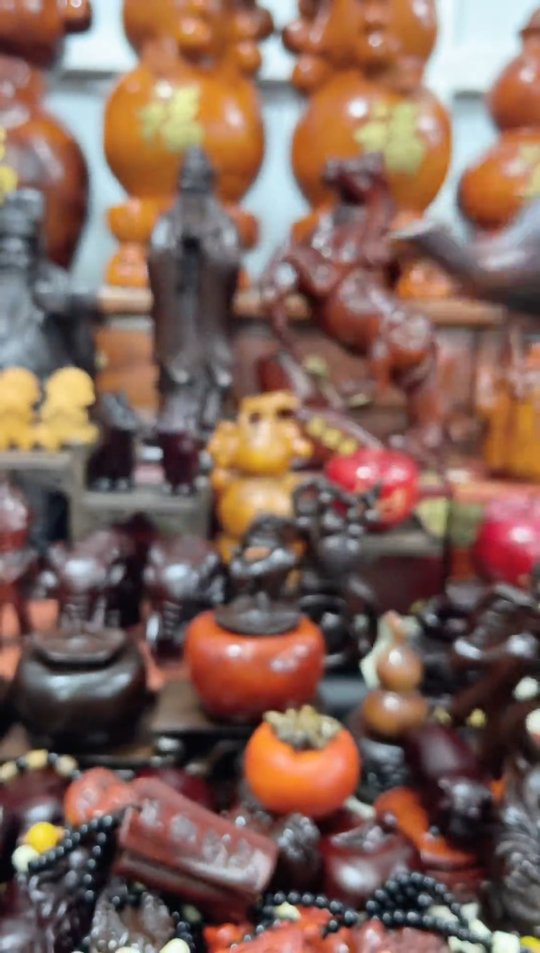 【闪购商品】紫檀木纯的工雕刻把把壶