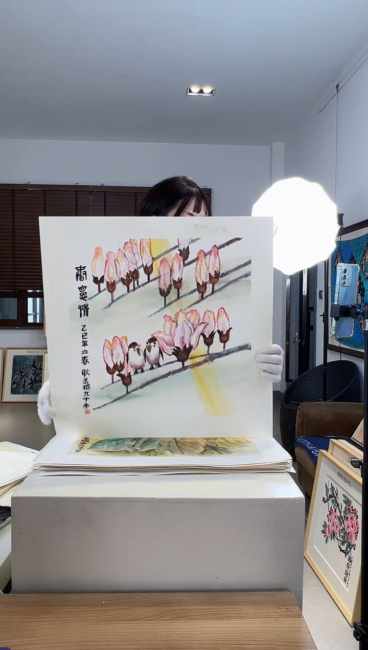 【闪购商品】版画耿玉琨限量作品亲签盖章版画S