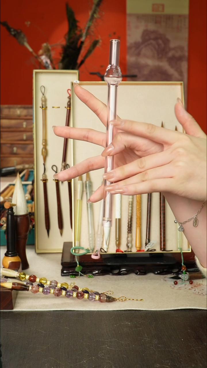 189号闪孤品高货毛笔链接 清水试笔 蘸墨不退