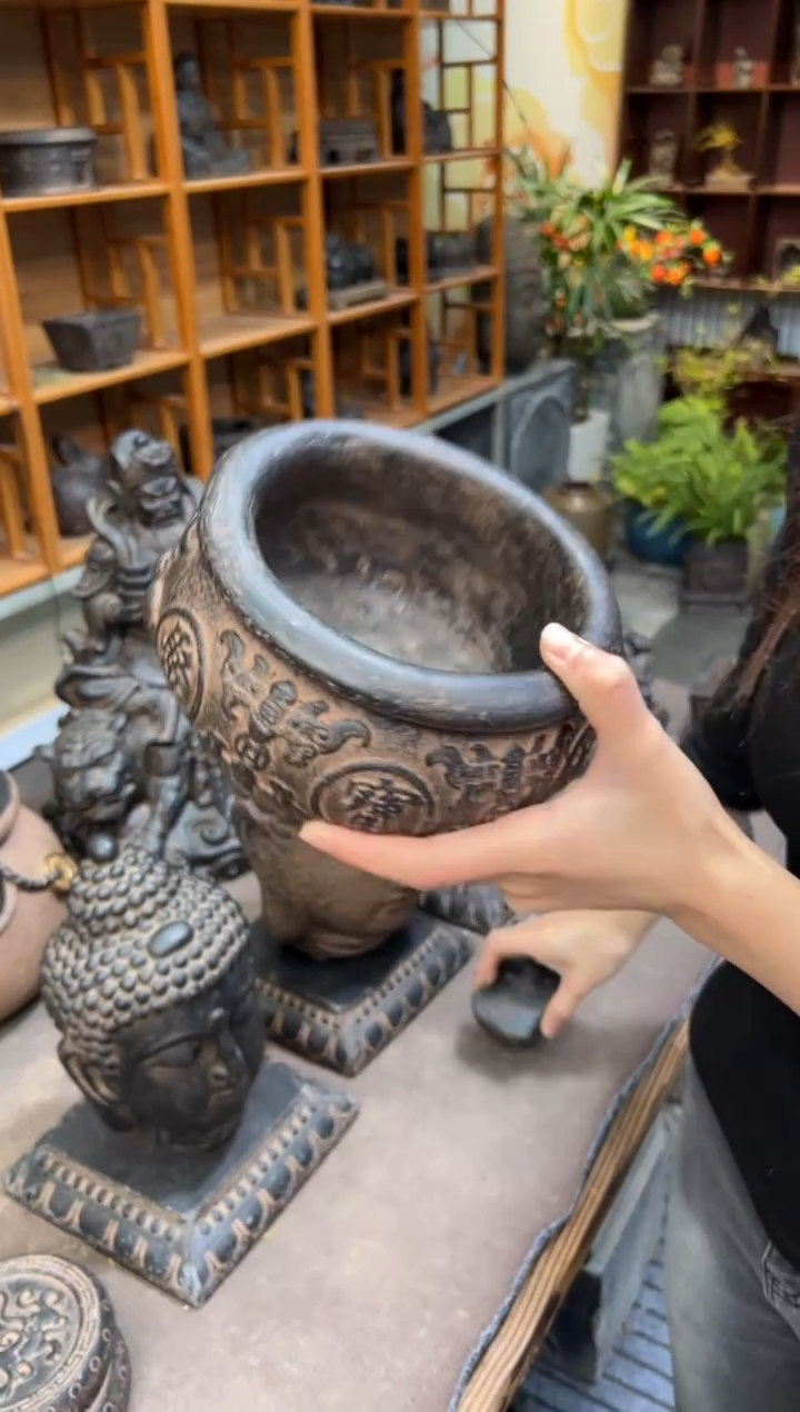 陶土【火山泥】聚宝盆