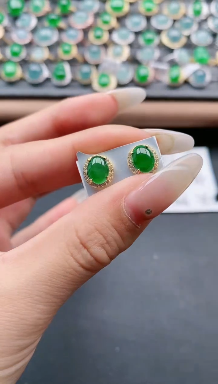 【闪购商品】翡翠戒指银S925镶嵌111111