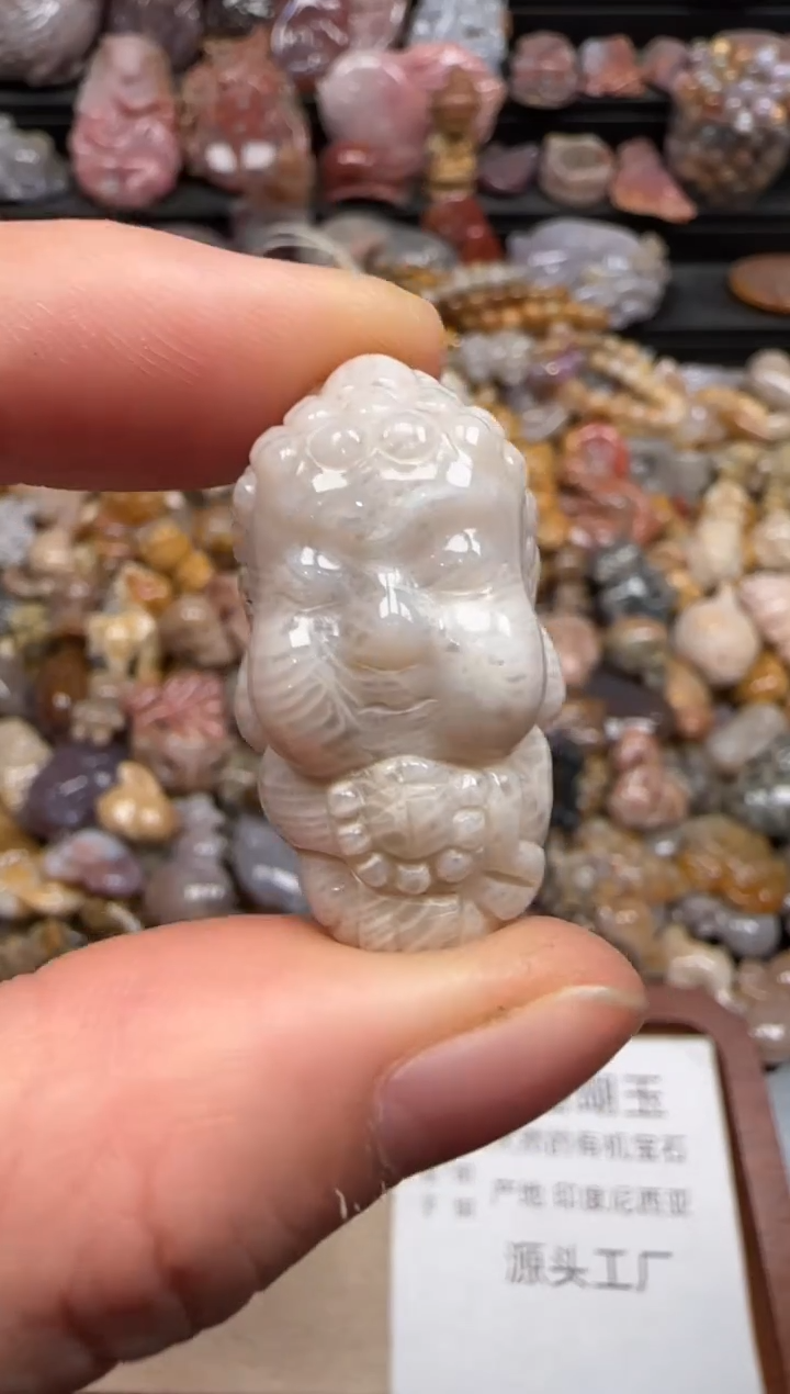 【闪购商品】硅化珊瑚（珊瑚玉）颈饰未镶嵌068