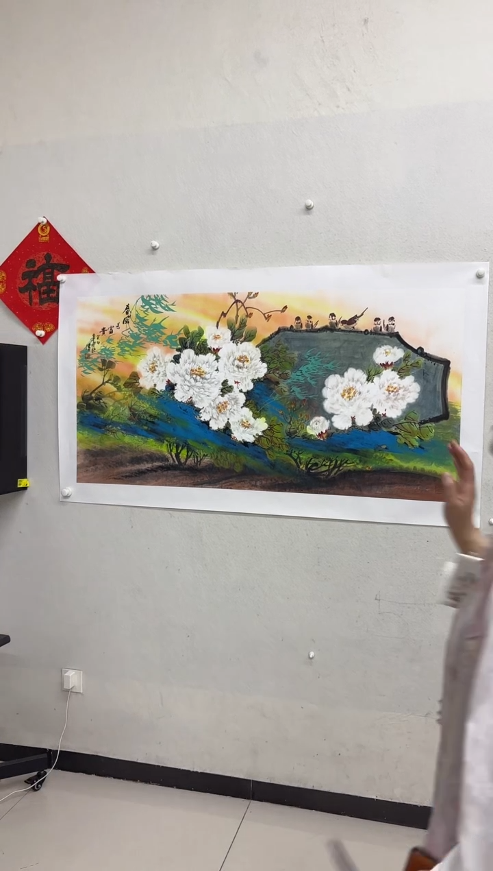 绘画王宝钦老师8平尺花鸟作品