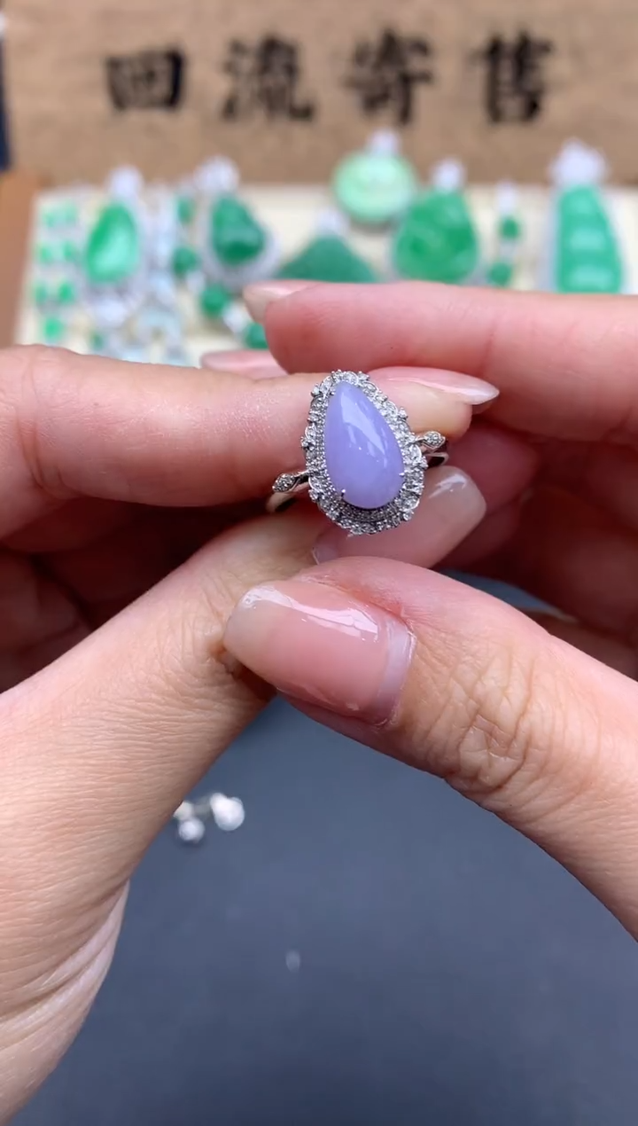 【闪购商品】翡翠戒指18K金镶嵌208-中国好珍宝