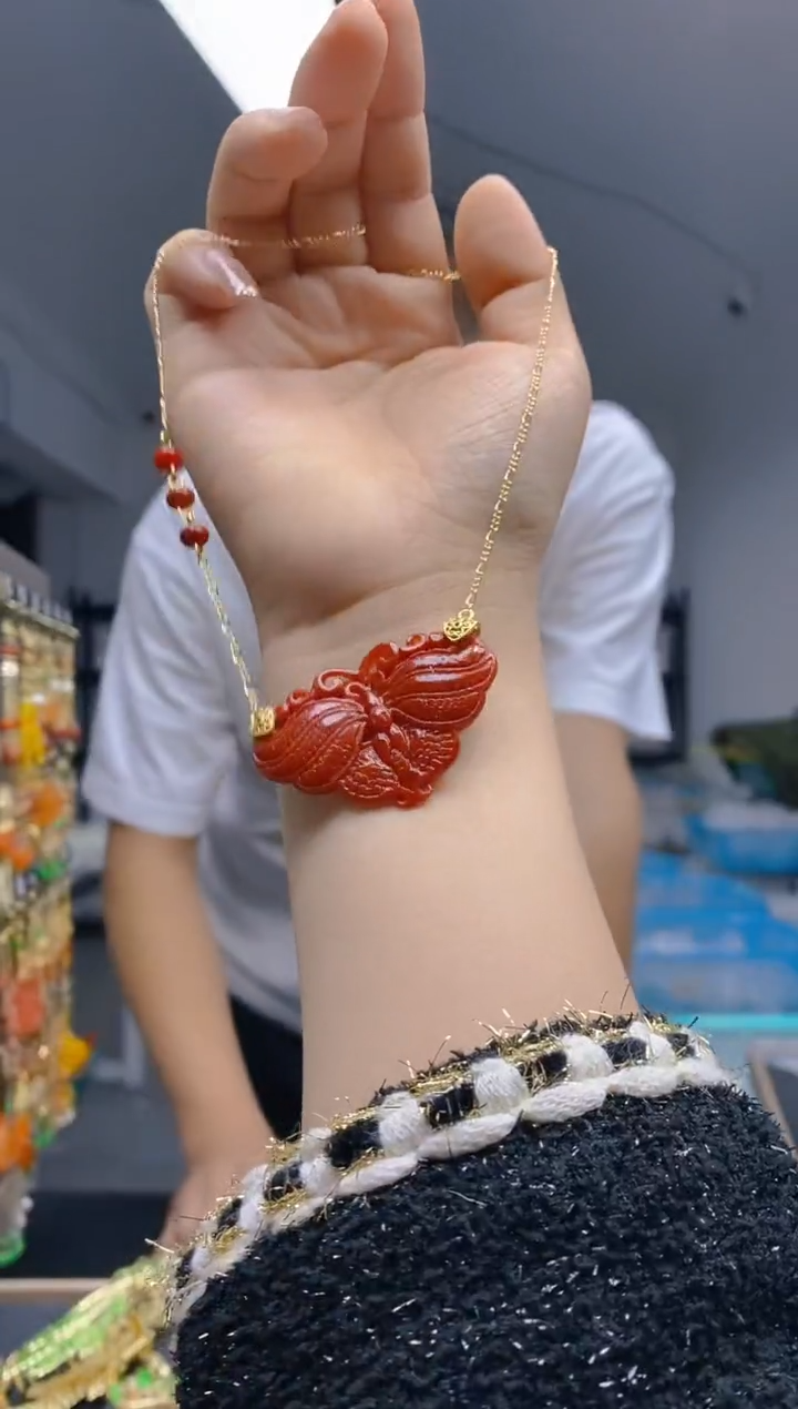 【闪购商品】翡翠耳饰合金257翡翠锁骨链