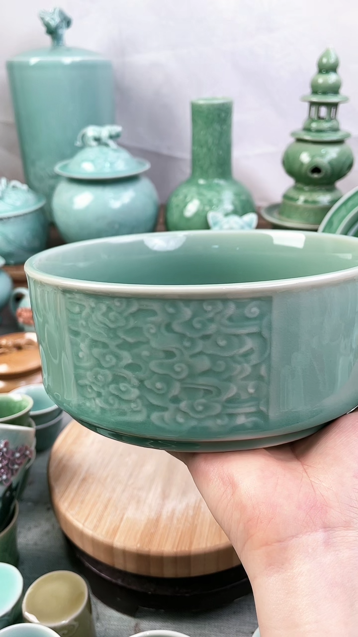 特价福利 微瑕 慧仙青瓷