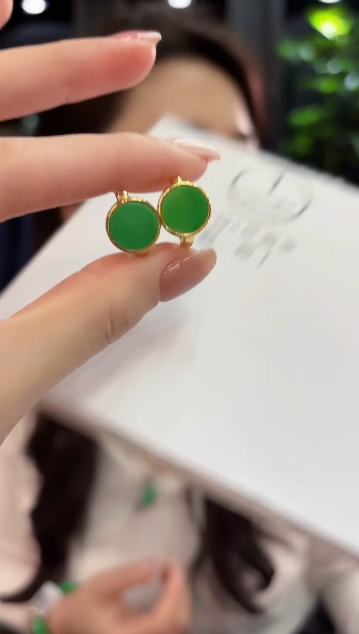 未镶嵌翡翠耳饰耳包 缅甸A货/多样性发货/一件