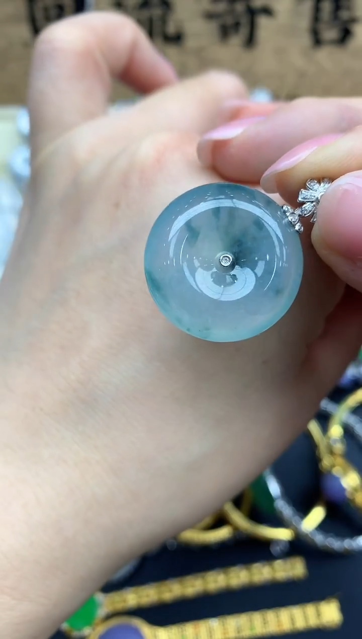 【闪购商品】翡翠颈饰18K金镶嵌418-中国好珍宝