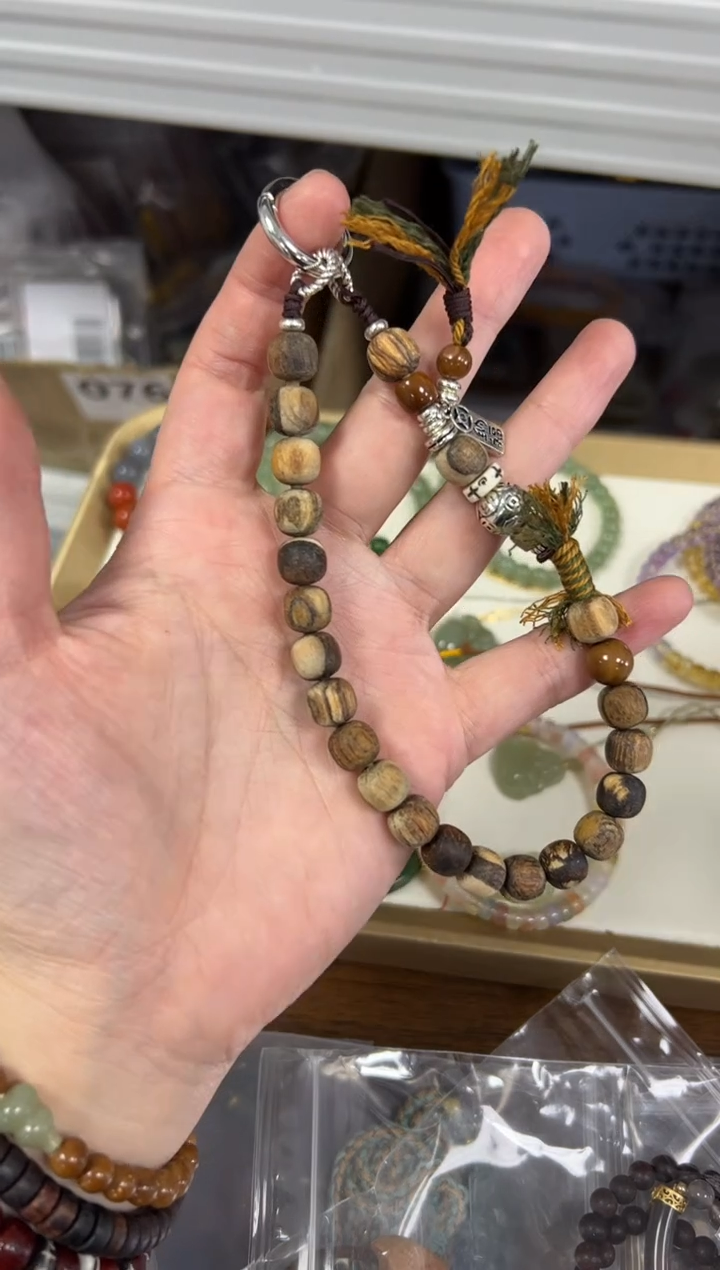 贡木吊坠贡木老钱凤编制款挂件[2103]