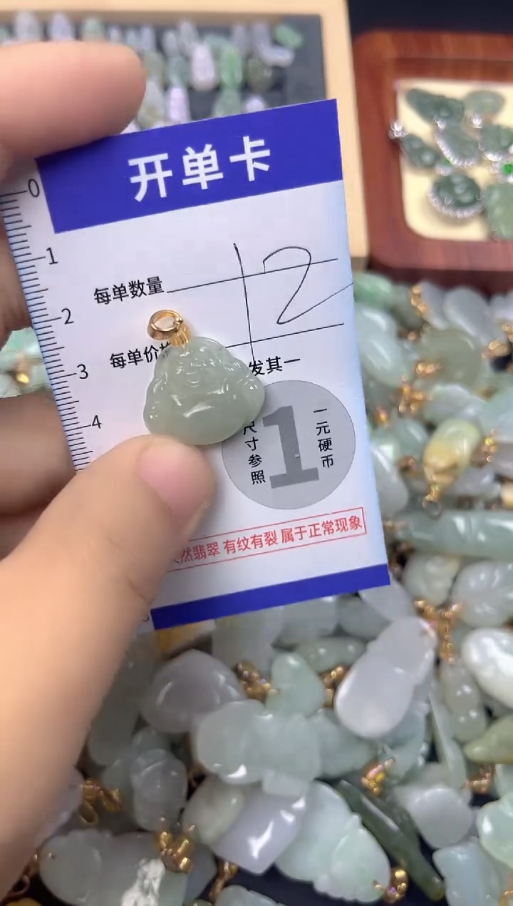 颈饰未镶嵌翡翠天然A货翡翠