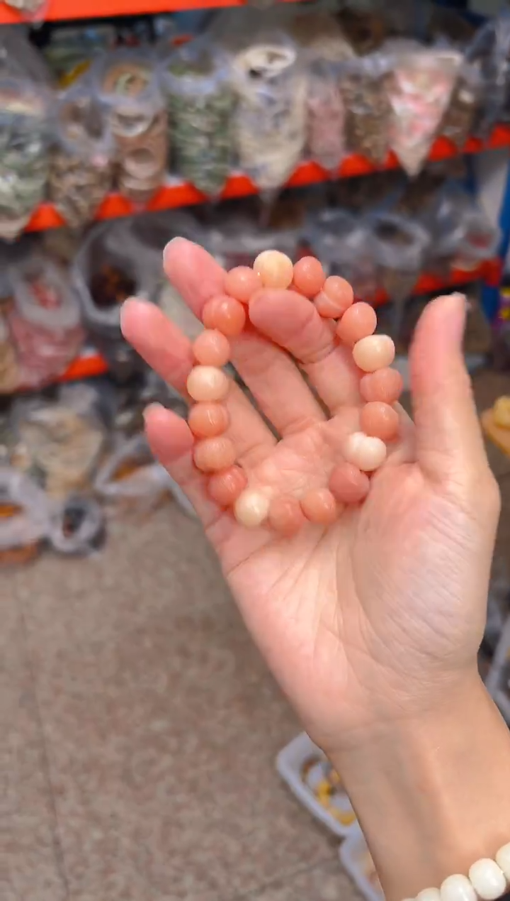 吊坠菩提根/象牙果粉色屁桃单圈