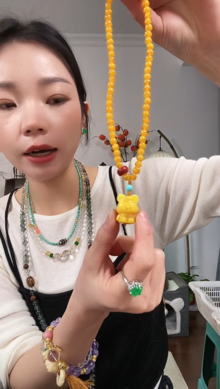 【闪购商品】琥珀颈饰未镶嵌A534AAAAAAAAAA