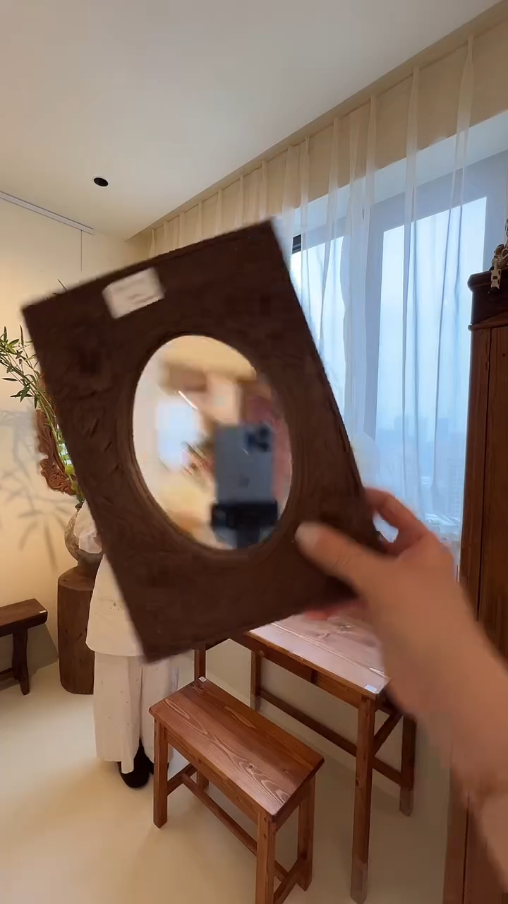 L****?茶道摆件0000木雕镜子福利0829