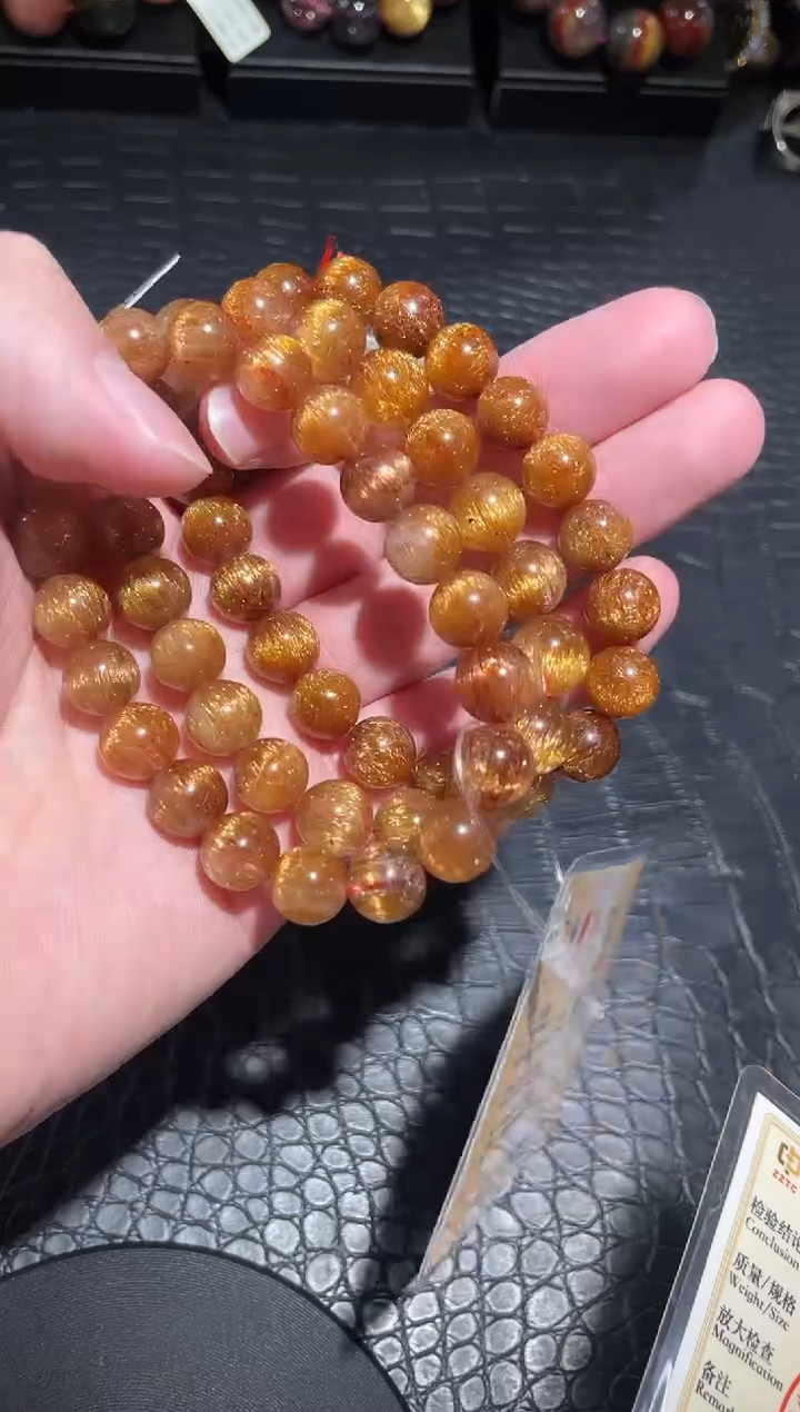 【闪购商品】水晶手链未镶嵌单圈发晶A10（多样性发其一）