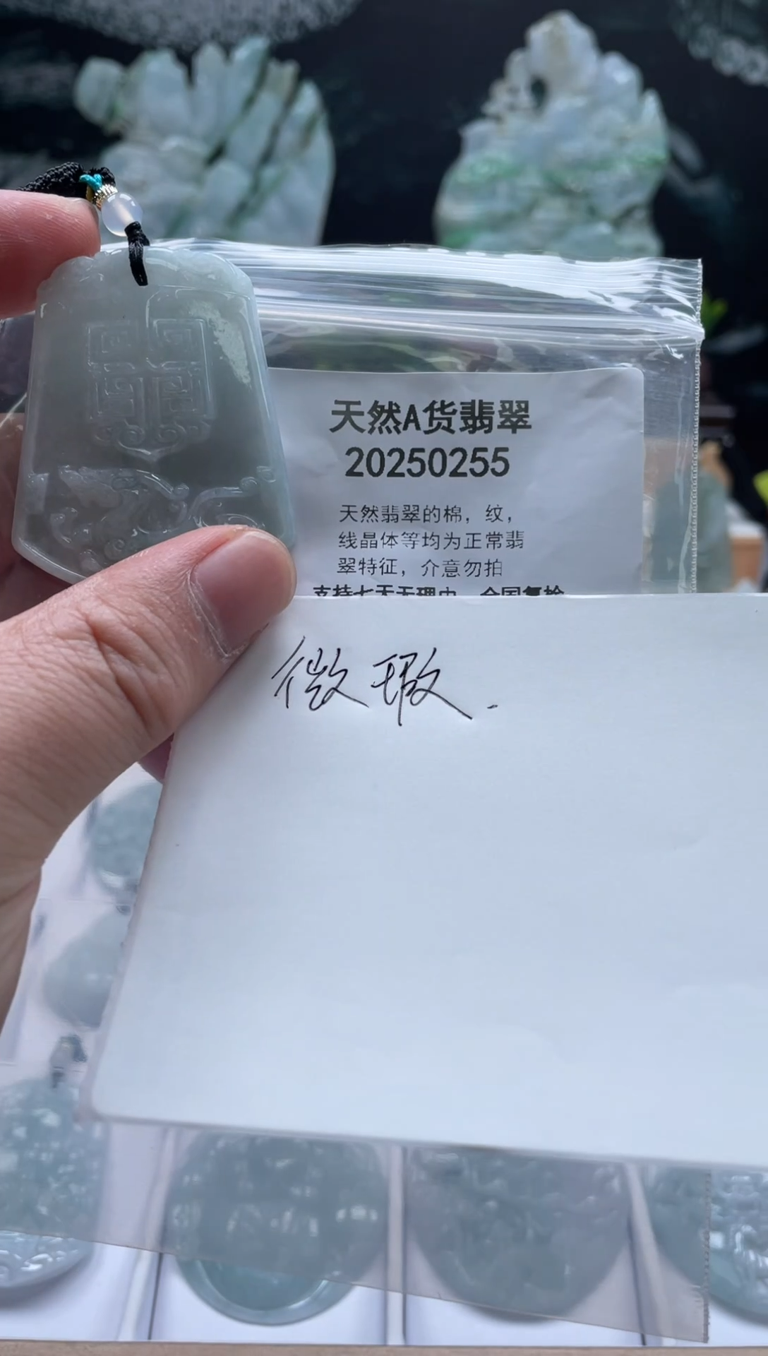 颈饰未镶嵌翡翠翠峰翡翠202512030001