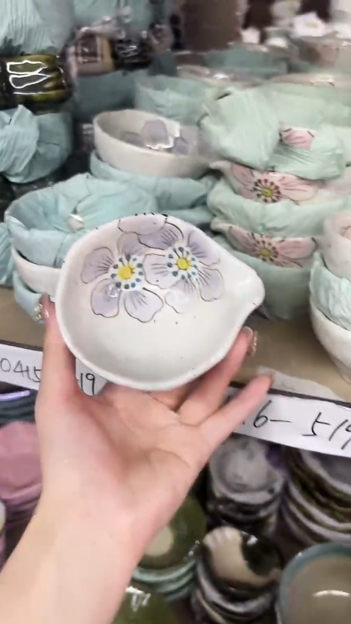 陶瓷樱花小导流9cm进口一个