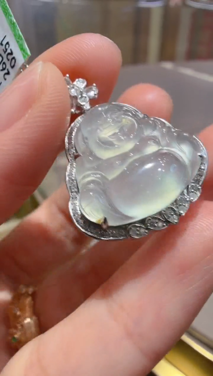 吊坠(不含链)18K金镶嵌翡翠多样性团购发一件