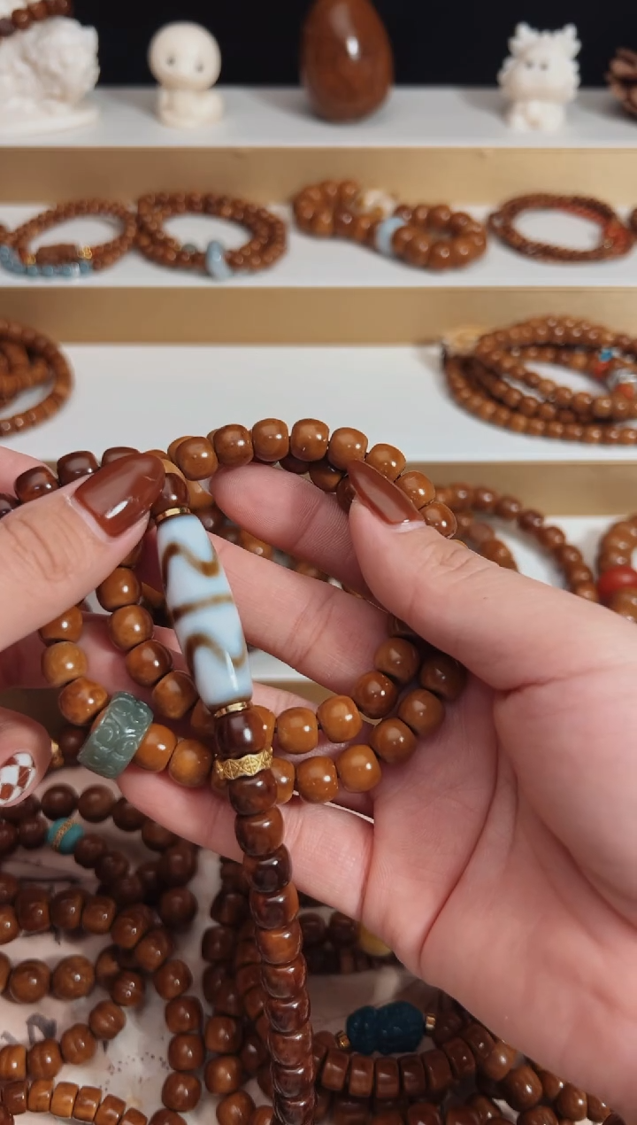 【闪购商品】库克手串库克菩提老型珠天珠跑环8*9mm