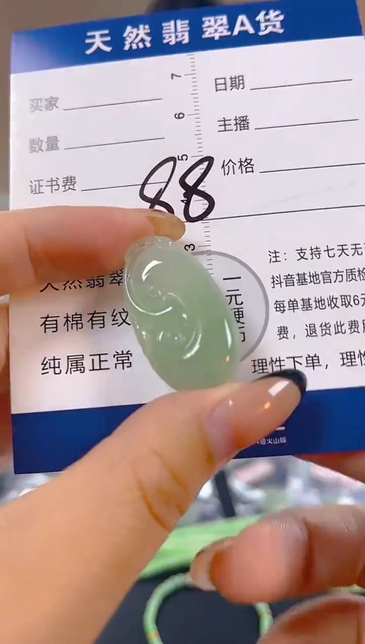 颈饰未镶嵌翡翠纯天然缅甸翡翠A货
